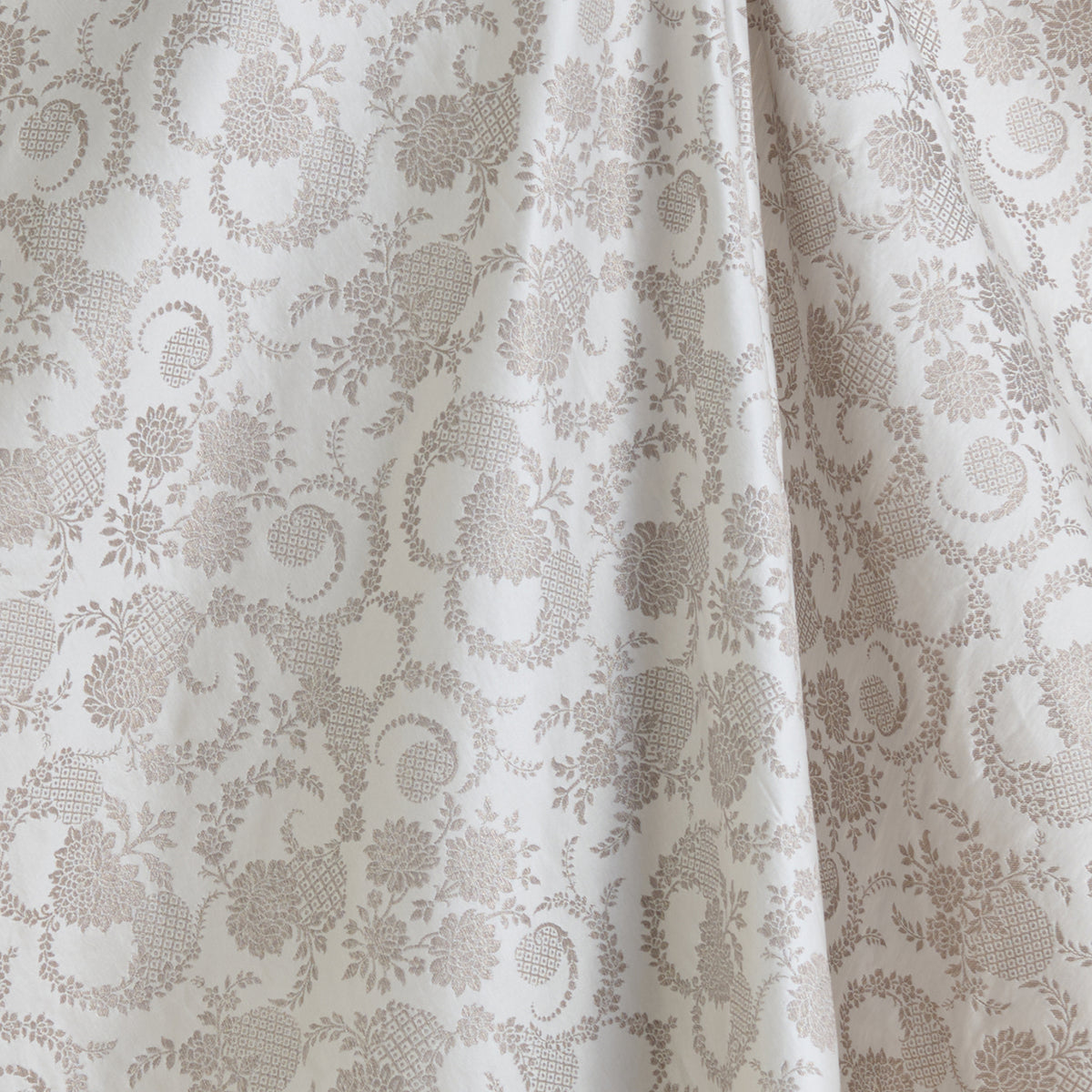 Silver Khin Khwab Brocade Fabric