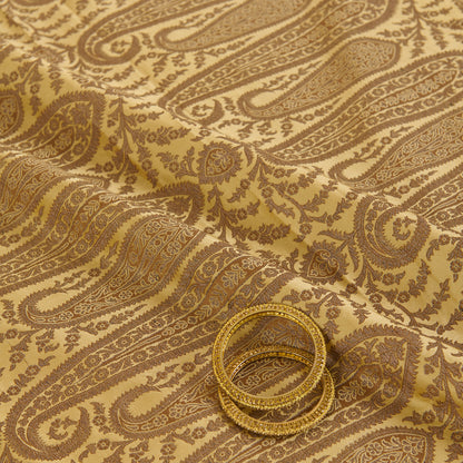 Yellow Khin Khwab Brocade Fabric