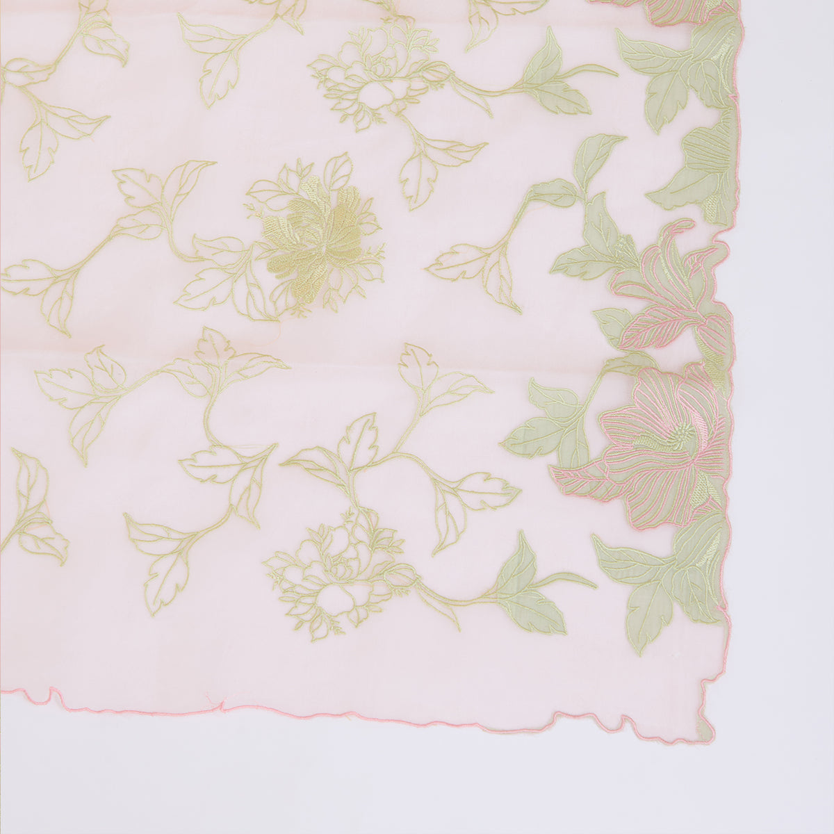 Pink Chanderi Silk Resham Embroidered Suit with Organza Dupatta