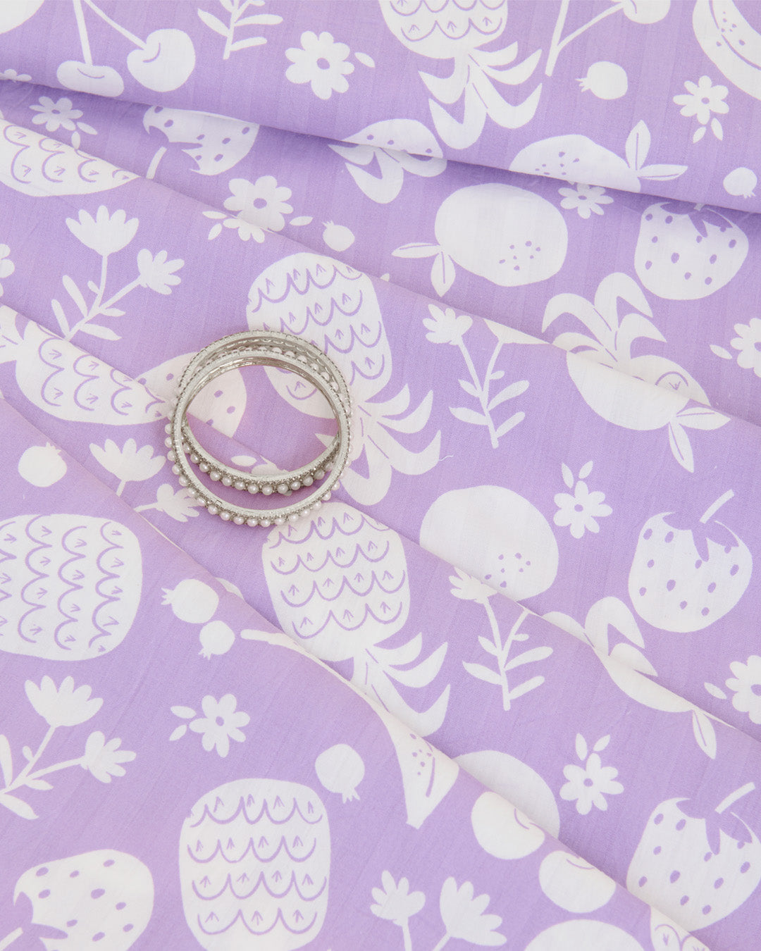 Cotton Self Printed Fabric – Lavender