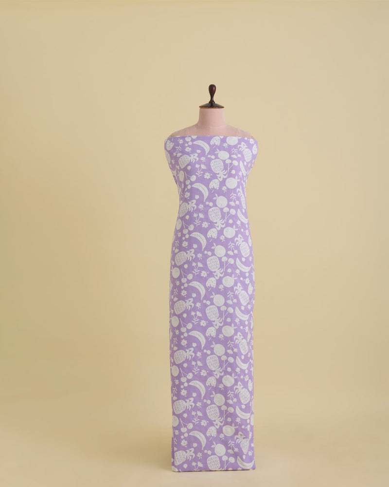 Cotton Self Printed Fabric – Lavender