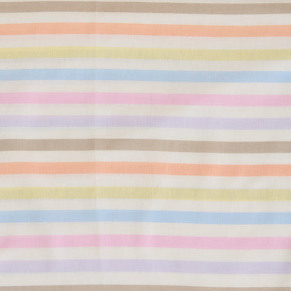 Multi 56 Width Cotton Linen Stripes Printed Fabric