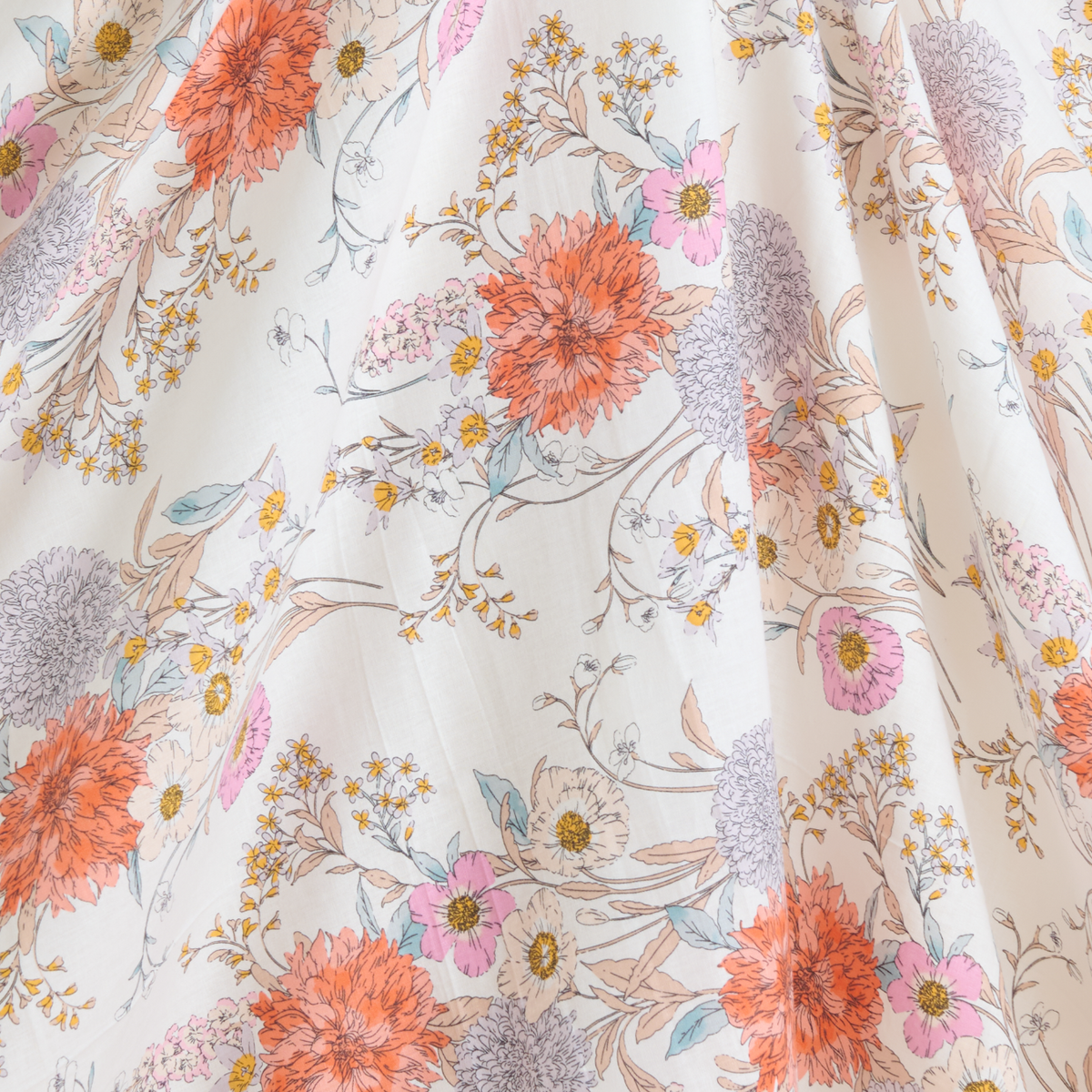 Off White Multicolor Khin Khwab Brocade Woven Fabric – 36 Inch Width