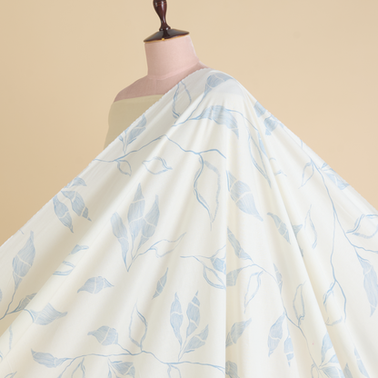 Off White Khin Khwab Brocade Woven Fabric – 36 Inch Width