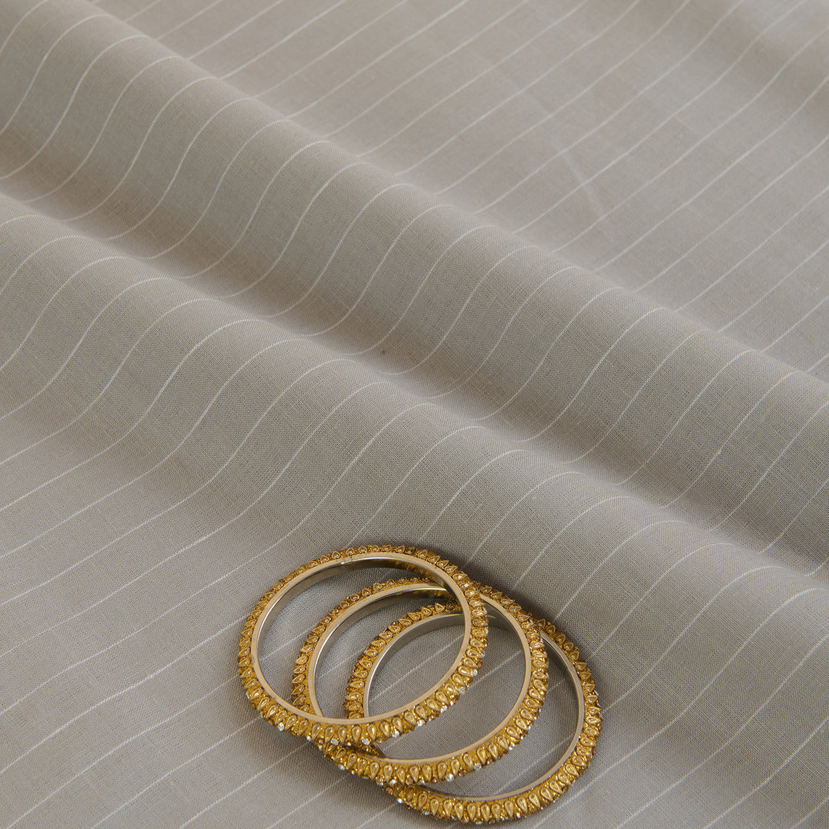 Grey 60 Lea Linen Melbourne Stripes Fabric