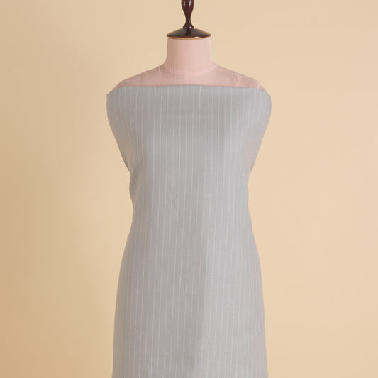 Grey 60 Lea Linen Melbourne Stripes Fabric