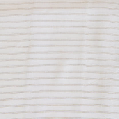White Beige 60 Lea Linen Melbourne Stripes Fabric