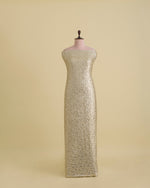 Art Georgette Khichdi Sequins Embroidery Fabric – Off White