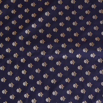 Navy Blue Brocade G/S Woven Butti Fabric