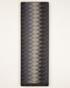 Black Cotton Silk Ikat Geometric Fabric