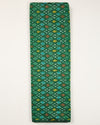 Bottle Green Cotton Silk Ikat Fabric