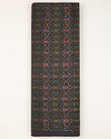Dark Grey Cotton Silk Ikat Handcrafted Fabric