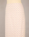 Cream Purple Cotton Jaipur Printed Fabric