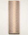 Cream Grey Cotton Silk Ikat Geometric Fabric