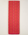 Dark Pink Cotton Silk Ikat Fabric