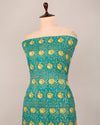 Cotton Jaipuri Block Jaal Printed Fabric - Green