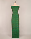 Cotton Silk Ikat Fabric in Green