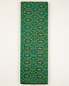 Green Cotton Silk Ikat Fabric