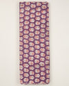 Cotton Jaipuri Block Jaal Printed Fabric - Grape Wine