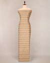 Cotton Silk Ikat Fabric in Grey – Handwoven Textile for Fashion and Home