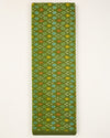 Green Cotton Silk Ikat Fabric