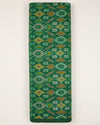 Bottle Green Cotton Silk Ikat Fabric