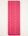 Hot Pink Cotton Silk Ikat Fabric