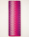 Hot Pink Cotton Silk Ikat Geometric Fabric