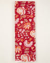 Cotton Jaipuri Block Jaal Printed Fabric - Maroon