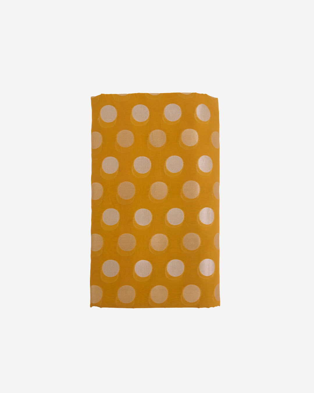 Mango Chanderi Gold Silver Polka Dot