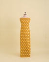 Mango Chanderi Gold Silver Polka Dot