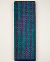 Blue Green Cotton Silk Ikat Fabric