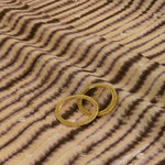 Natural Brown Chiniya Tie & Dye Butta Woven Fabric
