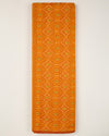 Orange Cotton Silk Ikat Fabric