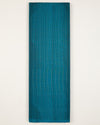 Peacock Blue Cotton Silk Ikat Fabric