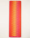 Pink Yellow Cotton Silk Ikat Geometric Fabric