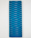 Peacock Blue Cotton Silk Ikat Fabric