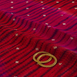 Pink Red Chiniya Tie & Dye Butta Woven Fabric