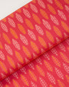 Pink Cotton Silk Ikat Fabric