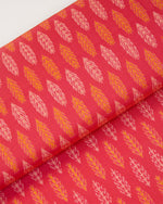 Pink Cotton Silk Ikat Fabric