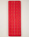 Red Cotton Silk Ikat Fabric
