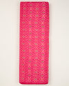 Tomato Pink Cotton Silk Ikat Fabric