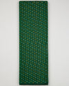 Deep Green Cotton Silk Ikat Fabric