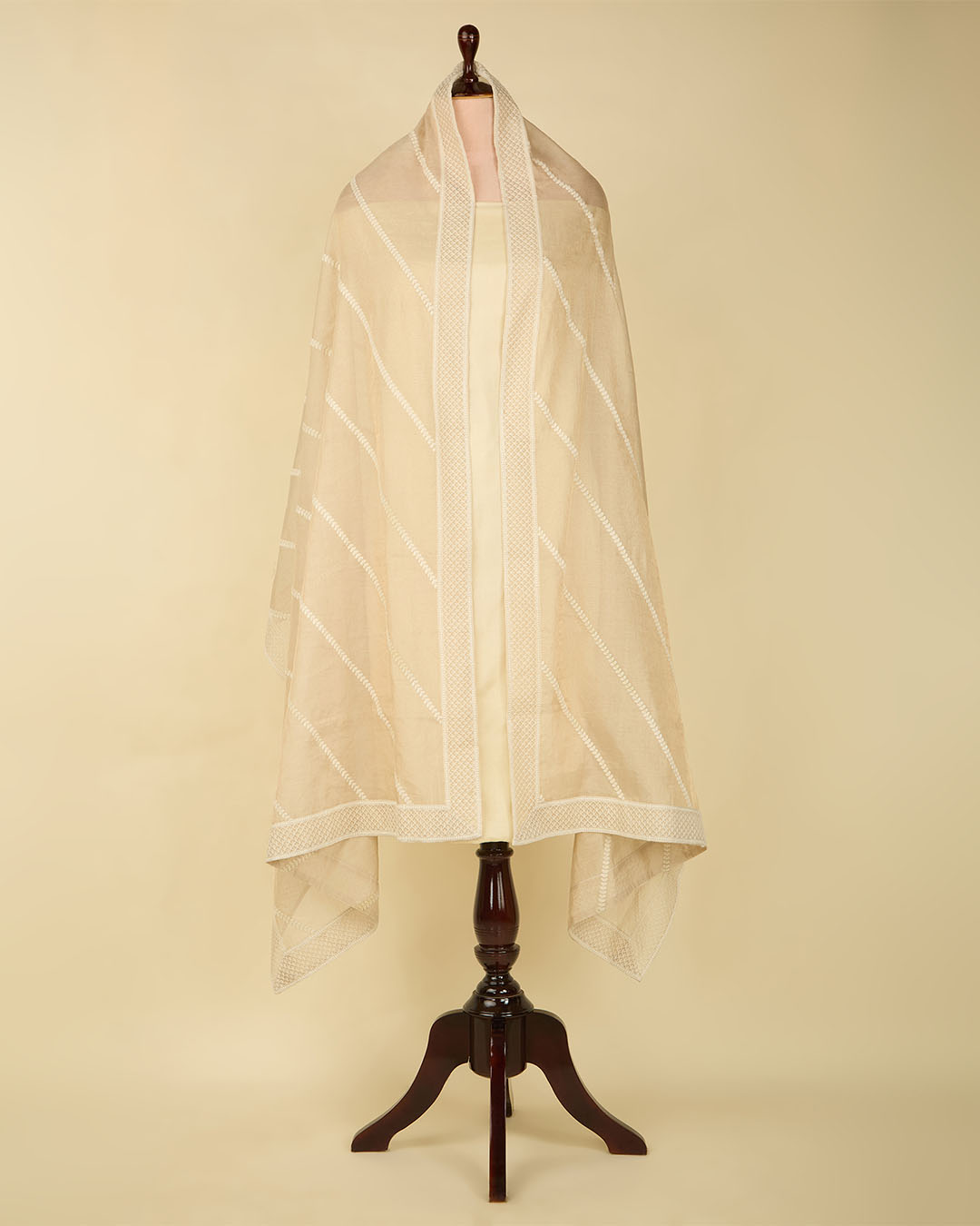 Natural Cotton Ikat Handloom Woven Fabric - Ikat Handloom