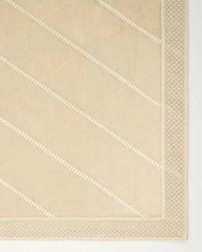 Chanderi Tissue Lucknowi Lehriya Border Dupatta