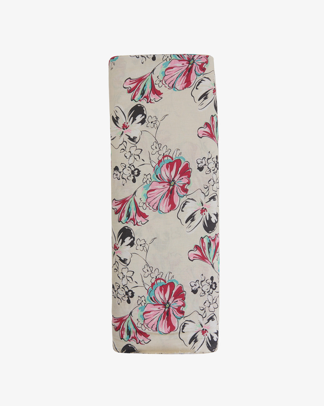 Cotton Linen Floral Printed Fabric – Cream