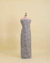 Grey Chanderi Printed Buti