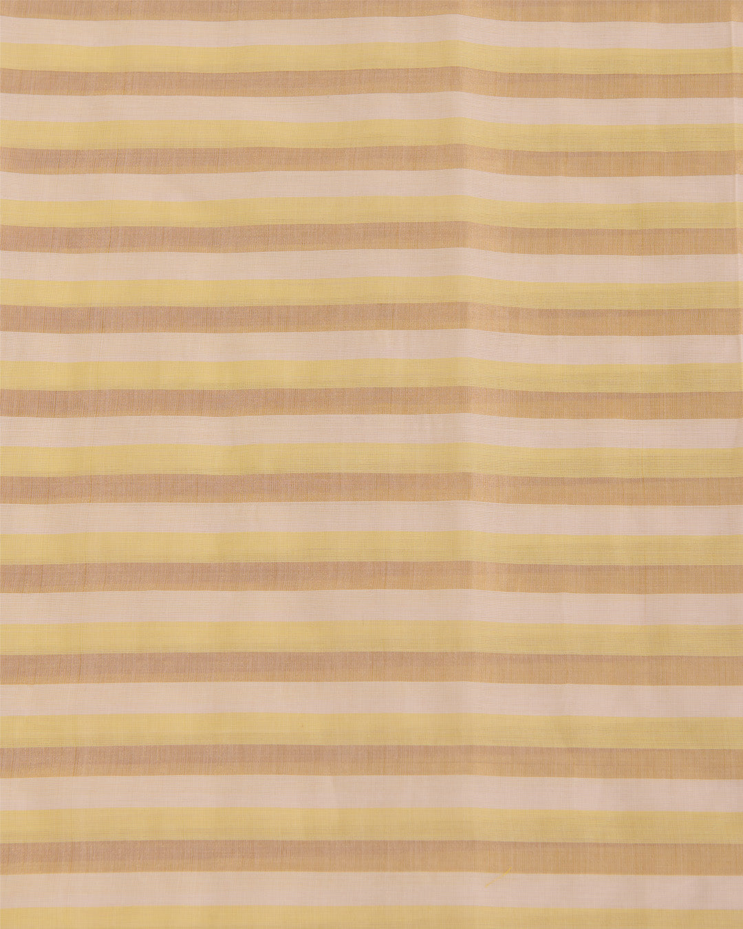 Yellow Gold Chanderi Gold Stripes Fabric