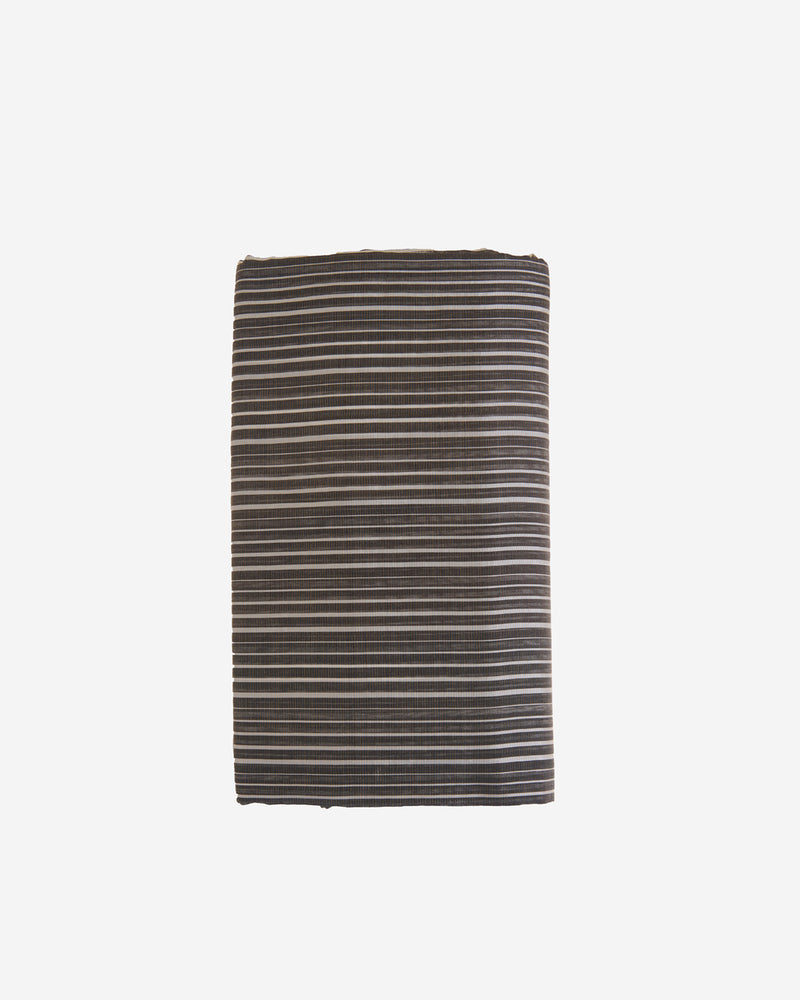 Black White Chanderi Tissue Black Gold Stripes