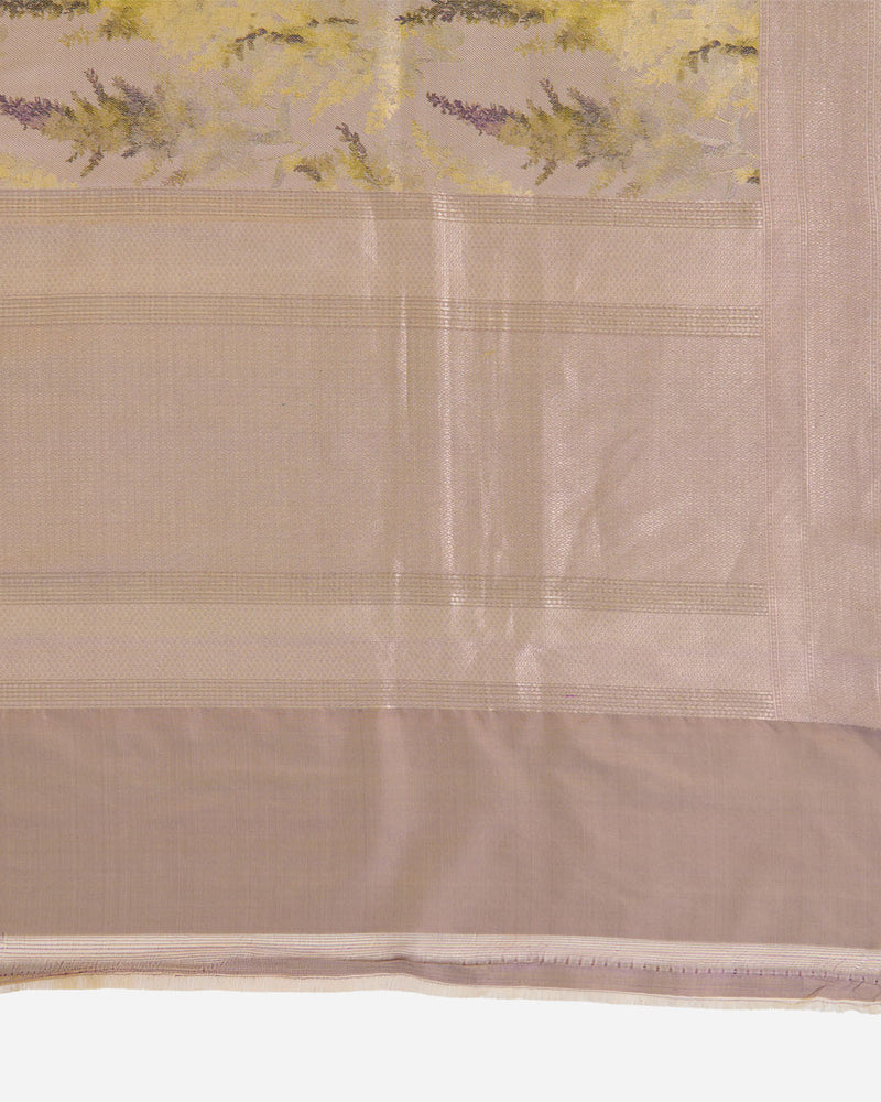 Beige Chanderi Shimmer Tanchoi Dupatta